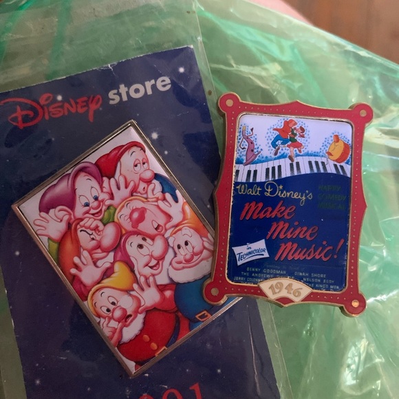 Disney Jewelry - Disney pins dwarfs and make mine music